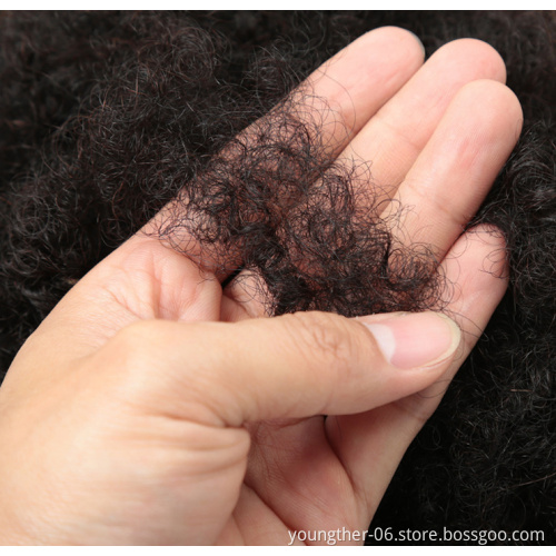 Human Bulk  Hair Virgin Remy Afro Kinky Curly Human hair Dreadlocks For Loc Extension Human Bulk Hair For Locs